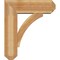 Ekena Millwork Thorton Craftsman Rough Sawn Bracket w/ Offset Brace, Western Red Cedar, 8"W x 24"D x 28"H BKT0806X24X28THR04RWR - alternate 3